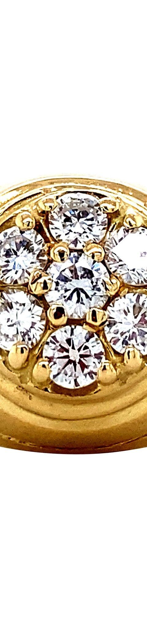 Vintage 14K Gold Cluster Ring with Diamond